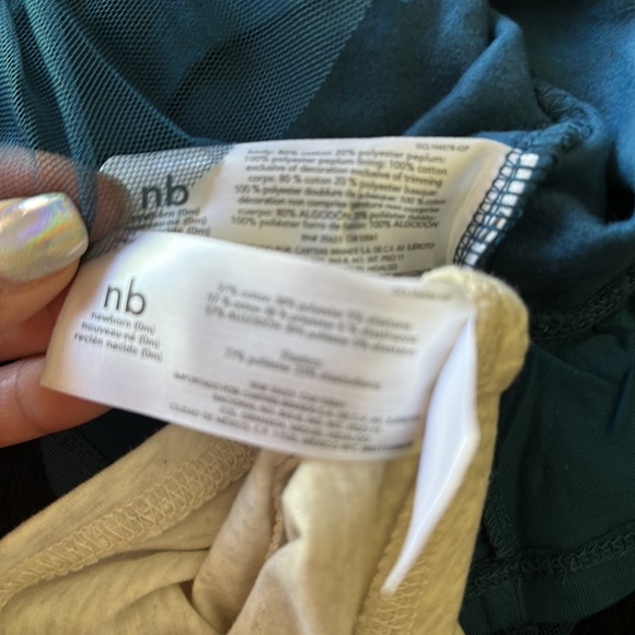 Carter's 2-Piece Peplum Stars Top & Legging Set Newborn Baby & Toddler Girl NWT - Picture 10 of 15